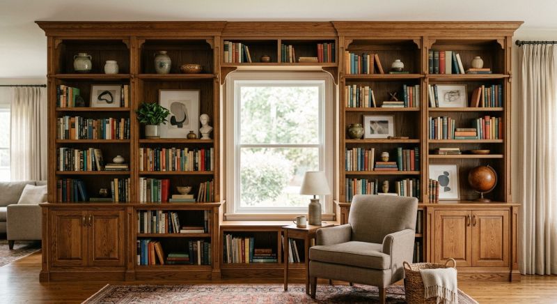 Built In Bookshelves Installation in Raleigh, NC