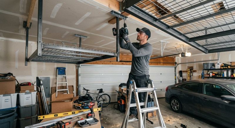 Ceiling Rack Installation in Silver Spring, MD