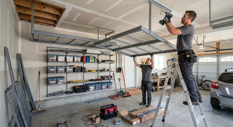 Ceiling Rack Installation in Silver Spring, MD