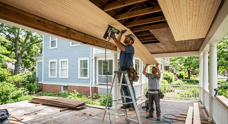 Deck Ceiling Installation in Olathe, KS