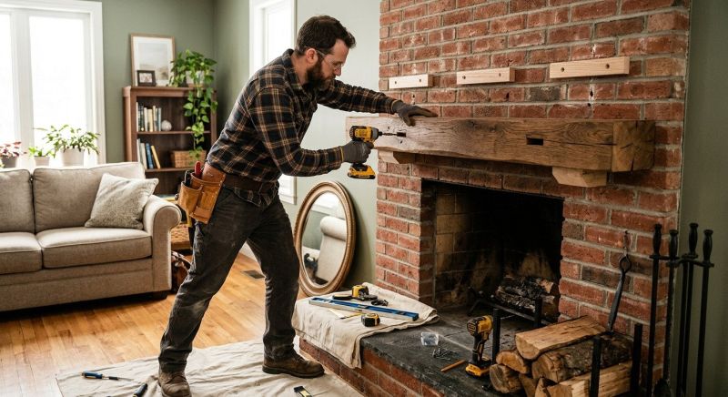 Fireplace Mantel Replacement in Kansas City, KS