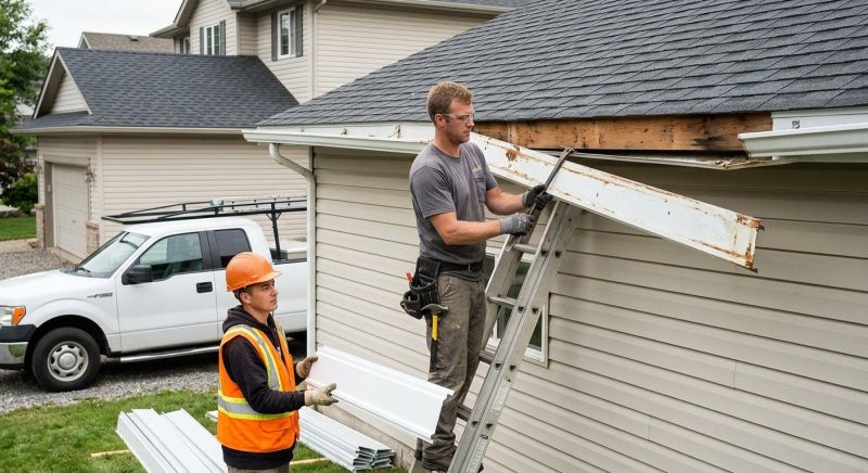 Garage Fascia Replacement in Kansas City, KS