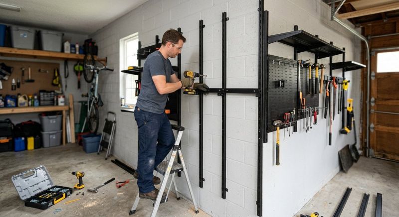 Garage Tool Rack Installation in Arlington, VA