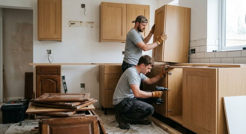 Glazed Cabinets Installation in Dayton, OH