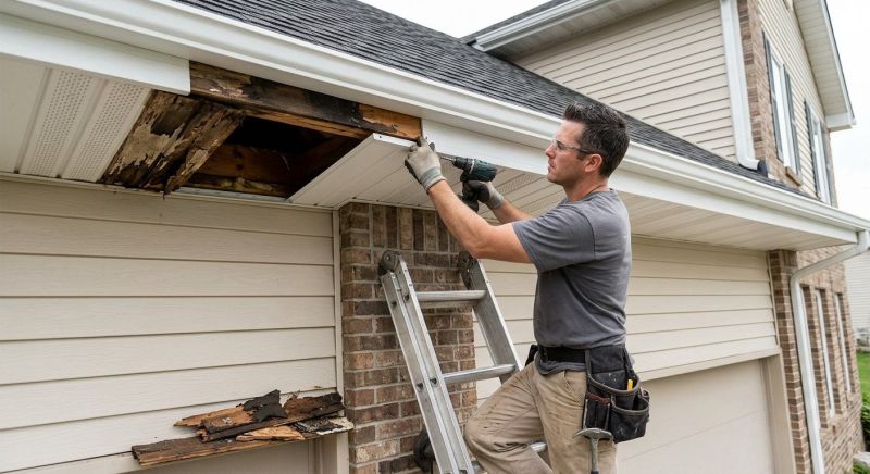 Soffit Damage Repair in Kansas City, KS