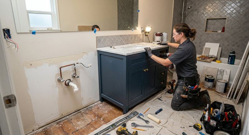 Vanity Cabinet Installation in Indianapolis, IN